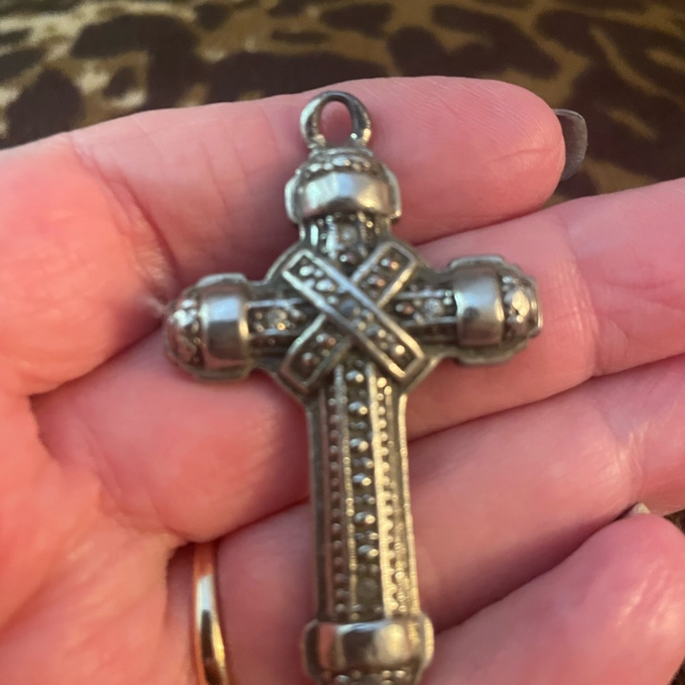Vintage Silver Cross Pendant